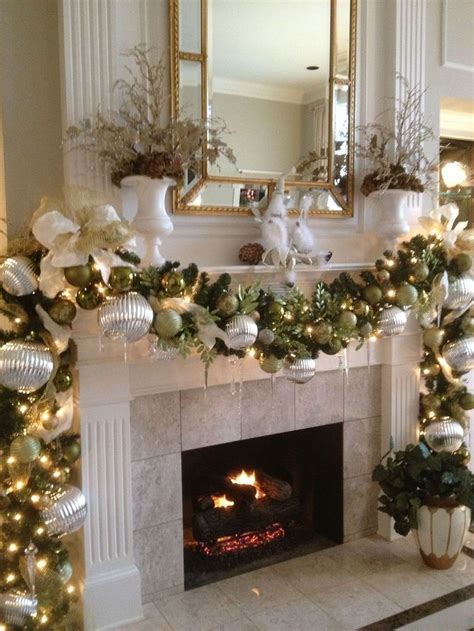 34 Popular Mantel Decorating Ideas To Get Comfortable Living Room - SearcHomee | Christmas ...