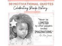 Motivational Quotes Posters Inspirational Quotes Black History Bulletin Board Display by Teach ...