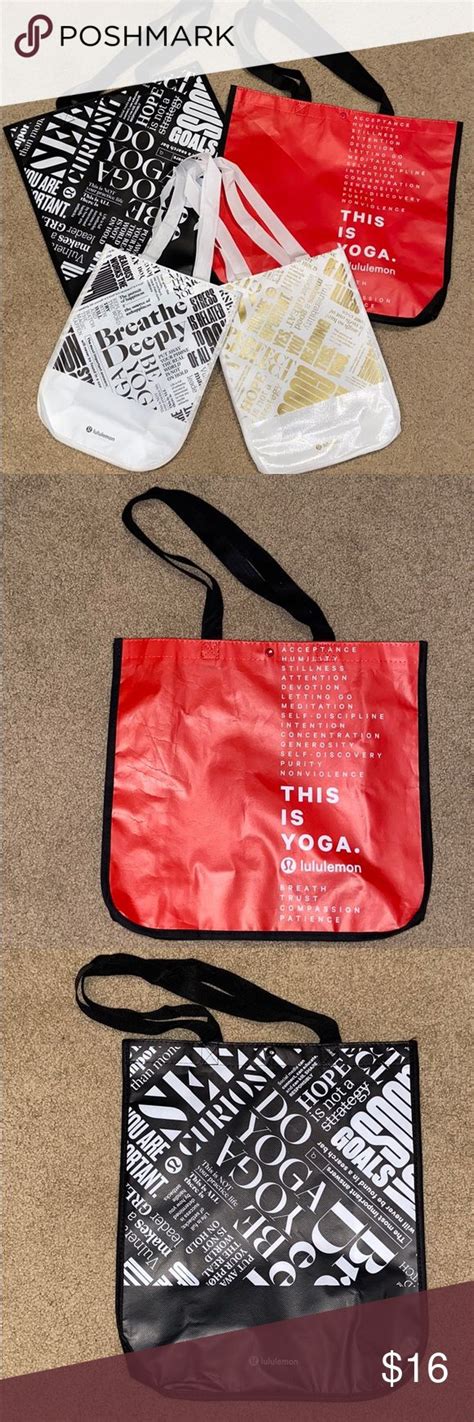 4 LULULEMON BAGS | Lululemon bags, Lululemon, White lunch bags