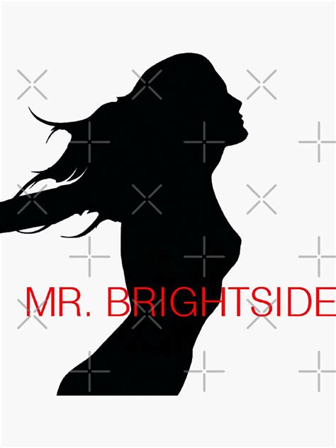 "The killers mr brightside cover art woman design" Sticker for Sale by AfricaSport | Redbubble