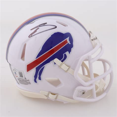 Stefon Diggs Signed Bills Speed Mini Helmet (Beckett) | Pristine Auction