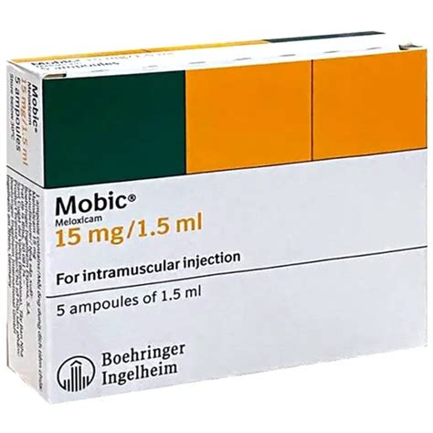 Pain Relief Mobic Meloxicam 15Mg For Intramuscular Injection at Best ...