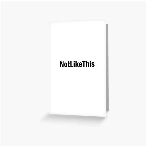 "NotLikeThis emote / meme" Greeting Card for Sale by crecks | Redbubble