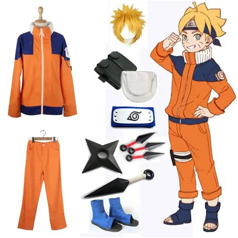 Hot Sale! Uzumaki Naruto Ninja First Generation Cosplay Uniform Tops ...