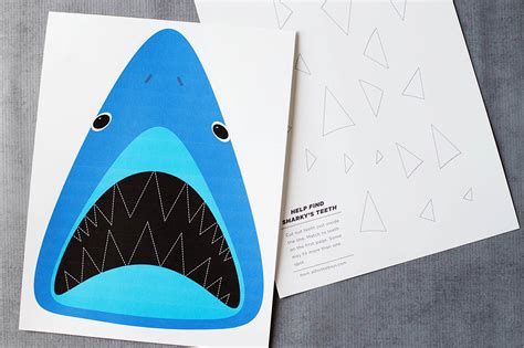 Find Sharky's Teeth: Printable Shark Game — All for the Boys