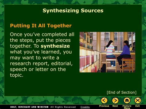 PPT - Informational Text Synthesizing Sources: Main Ideas and Supporting Evidence PowerPoint ...