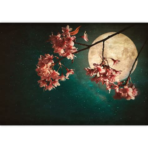 IDEA4WALL Antique and Vintage Style Photo Beautiful Pink Cherry Blossom ...