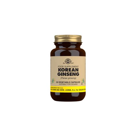 Solgar Korean Ginseng Vegetable 50 Capsules - Bawtry Natural Health