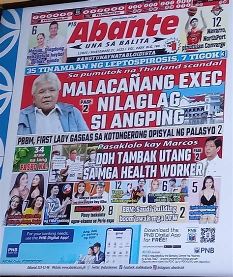 Basahin ang halimbawa ng ulo ng balita o headline ng balita. Isulat sa tapat ng pormal o di ...