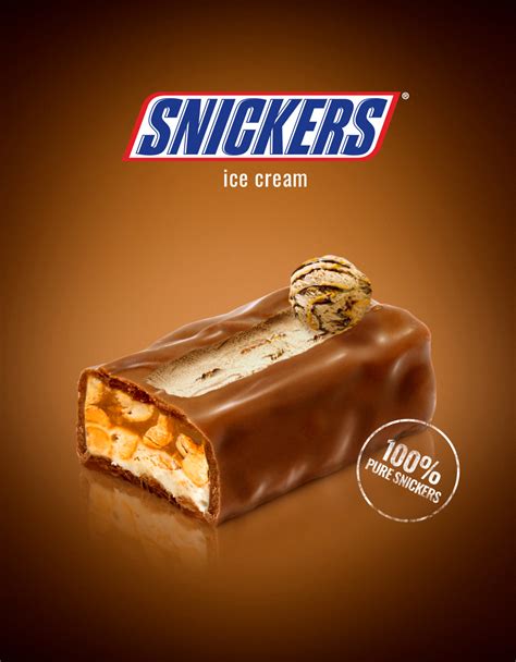 Oreo/Snickers ice cream ads on Behance