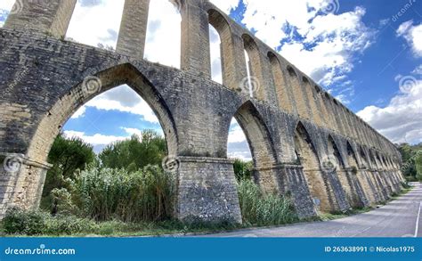 Tomar Aqueduct Templar Castle Portugal Historic Stock Image - Image of heritage, knights: 263638991