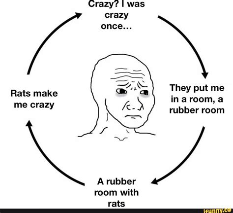 Crazy? I was crazy once... \ They put me in room, a rubber room A ...