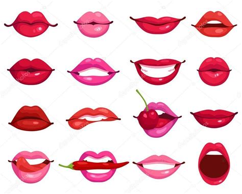 Lips Cartoon, Cartoon Faces, Cartoon Drawings, Mouth Drawing, Lips Drawing, Sun Drawing, Step By ...