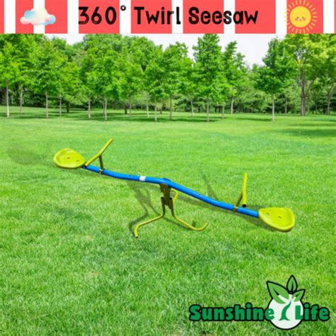 XSS005 outdoor playground 360° Twirl seesaw 360 Swivel Seesaw with ...