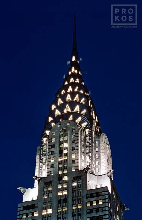 Chrysler Building Spire at Night - NYC Photography by Andrew Prokos