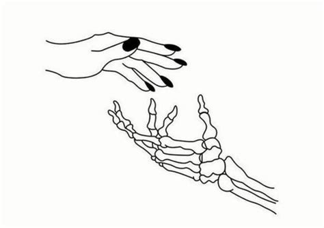 Skeleton hand tattoo. Simple hand tattoo. | Skeleton tattoos, Skeleton ...