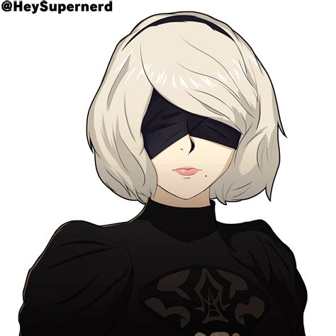 2B Persona 5 Portrait I made for a friend (Still need to beat NieR ...