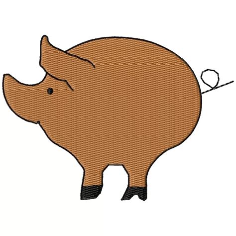 Pig Embroidery Design