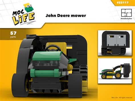 lego® Instructions John Deere Mower