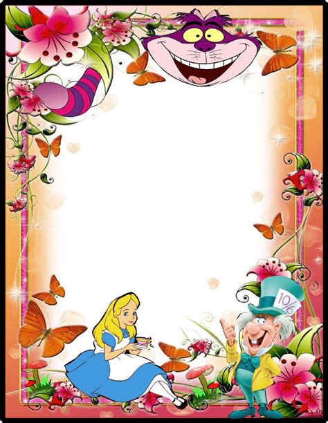 Alice In Wonderland Clip Art Borders