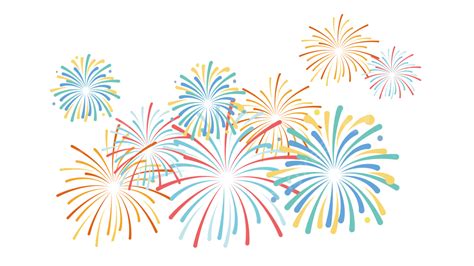 New Year Fireworks Festival Clip Art, New Year, Fireworks, Clipart PNG and Vector with ...