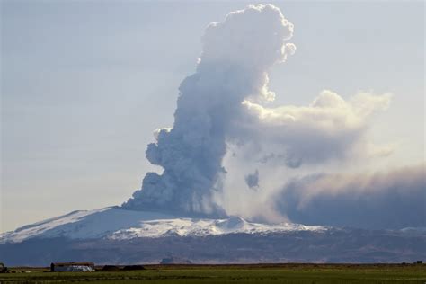 The famous Eyjafjallajokull glacier erupted in 2010