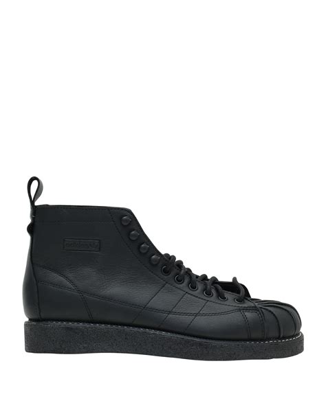 adidas Originals Leather High-tops & Sneakers in Black - Lyst