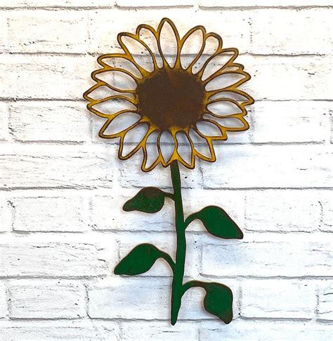 Sunflower - Metal Wall Art Home Decor - Handmade in the USA - Choose 1 – Functional Sculpture llc