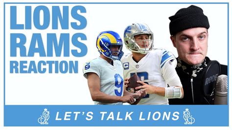 Detroit Lions vs LA Rams Reaction - YouTube