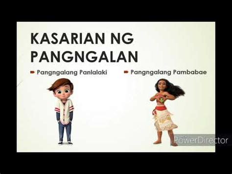 Pangngalang Panlalaki at Pangngalang Pambabae - YouTube