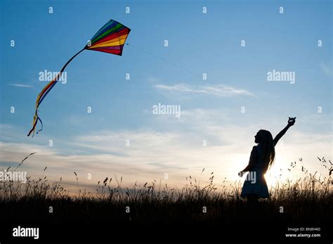 Children Flying Kites Stock Photos & Children Flying Kites Stock Images - Alamy