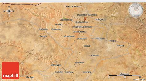 Satellite 3D Map of Botshabelo