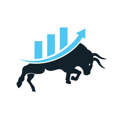 Financial bull logo design. Trade Bull Chart, finance logo. 10950971 ...