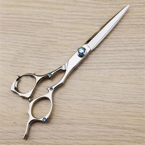 6 inch Sword Series Type Hair Scissor High Quality Barber Salon Scissor for Hairdressers Blue ...