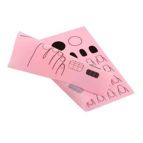 Silicone Mat Roll Up Soft Table Stamping Mat Nail Practice Plate - Pink - Walmart.com