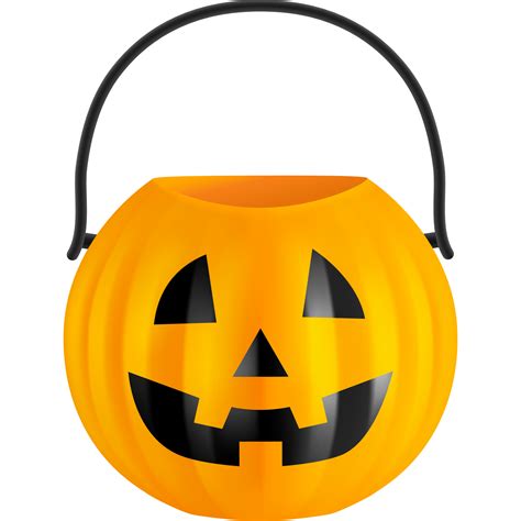 Halloween Pumpkin Bucket 12892183 PNG