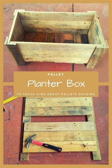 Pallet Planter Box to Teach Kids About Pallets Reusing • 1001 Pallets