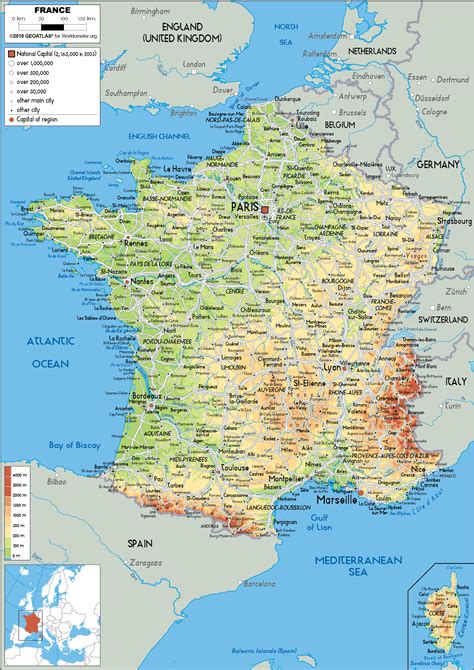 frankreich mappe France map