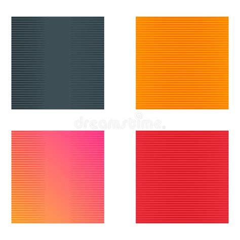 Set of Graphic Web Background, Horizontal Line Template Pattern, Cover Decor Vector Illustration ...