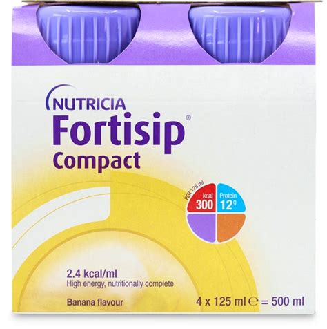 Nutricia Fortisip Compact Energy Drink Banana 4 x 125ml | medino