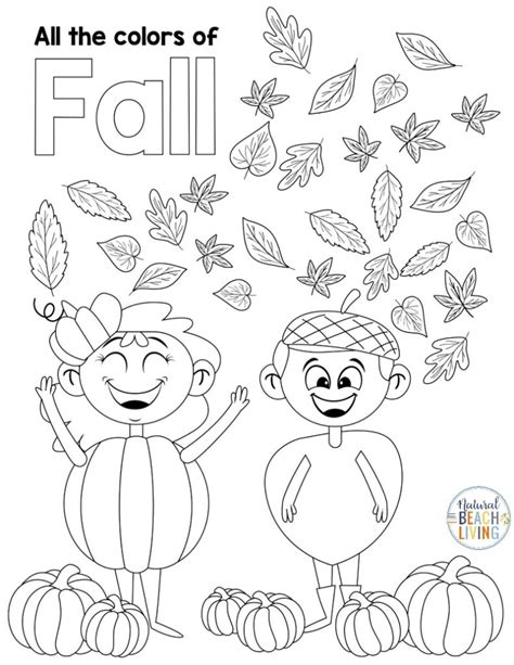 Free Fall Printables for Preschool and Kindergarten - Natural Beach Living