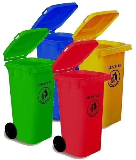 Bentley Coloured Wheelie Bins (120 litres) | BIN.120 - MammothCleaningSupplies.co.uk