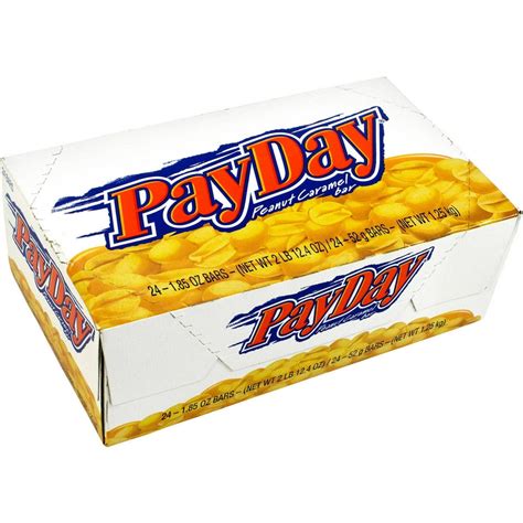 Payday Peanut Caramel Candy Bars, 1.85 oz, 24 count - Walmart.com - Walmart.com