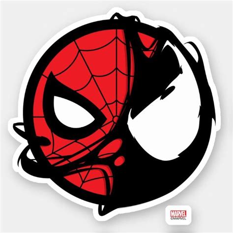 Venomized Spider-Man Logo Sticker | Zazzle | Spiderman stickers ...