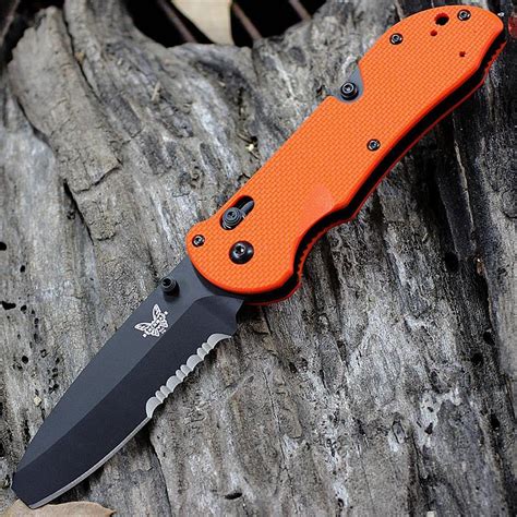 Benchmade TRIAGE Orange Rescue Knife Belt Cutter Glass Breaker B916SBK-ORG