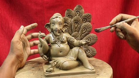 Bal ganesha murti banana | ganesha idol making | clay modelling | clay art - YouTube