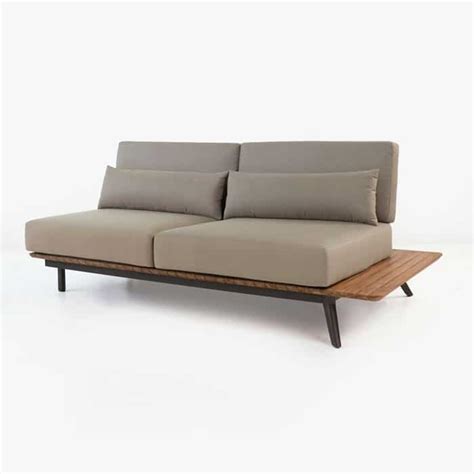 Platform Reclaimed Teak Sofa Daybed Left | Teak Warehouse