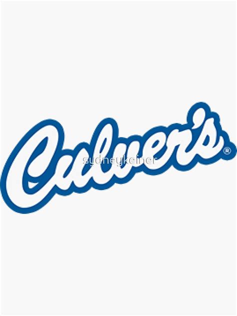 "Culver's Logo" Sticker for Sale by sydneykeiner | Redbubble