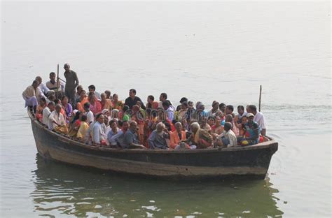 Ganges River Cruise Boat Varanasi India Editorial Stock Photo - Image ...