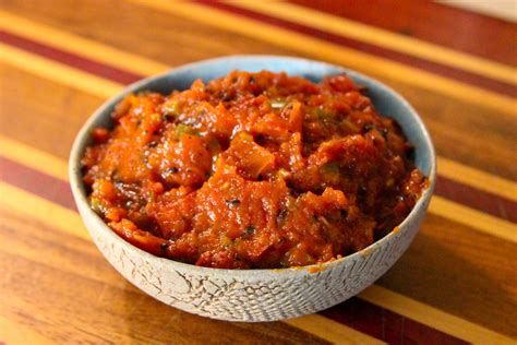 Spicy Tomato Chutney, a South Indian Tomato Achar